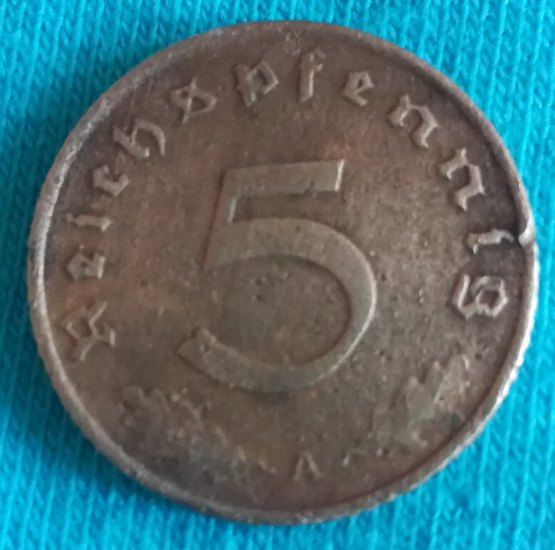 5 Reichspfennig 1938 A