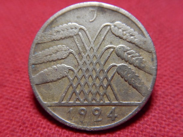 10 Rentenpfennig 1924 J