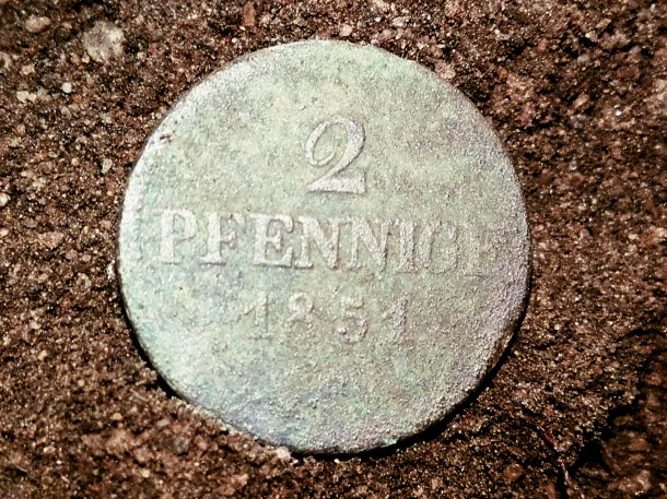 2 Pfennig -  první.