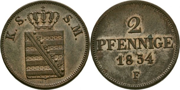 2 Pfennig -  první.