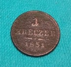 1 kreuzer 1851 a