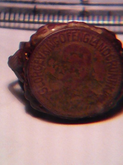 Coin ring GEORGE V KING OF ENGLAND CRUNTIKA(???)