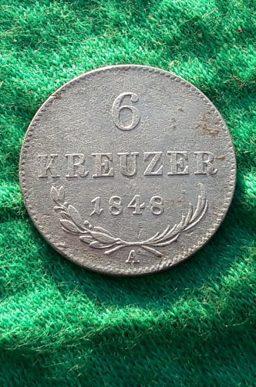 6 kreuzer 1848 - Ferdinand V.