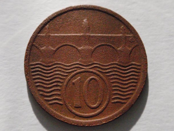 10 haléř 1922