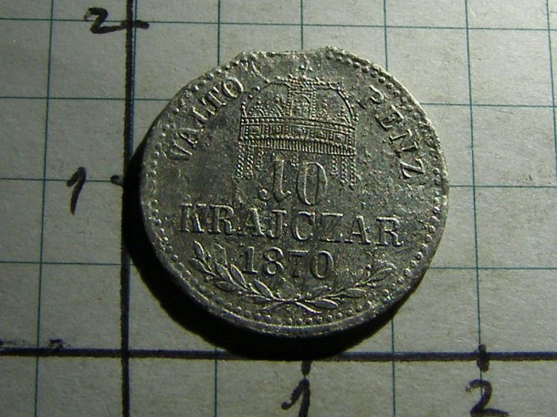 Ag : 10 krajczár 1870 KB