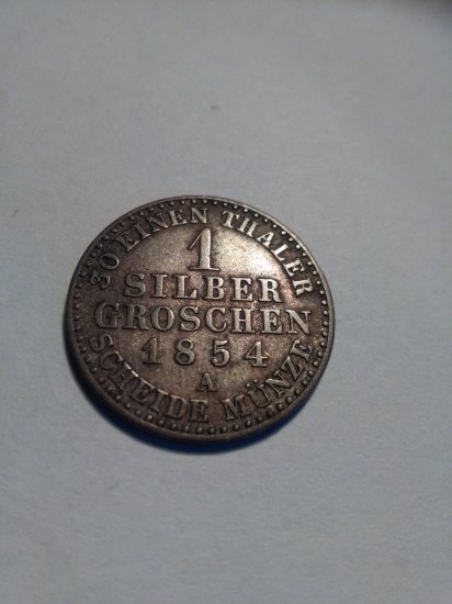 1 silber groschen 1854