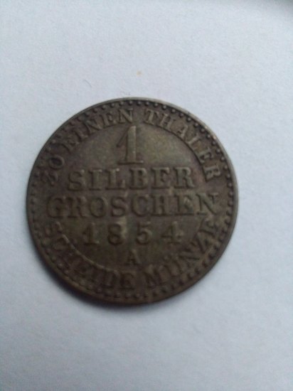 1 silber groschen 1854