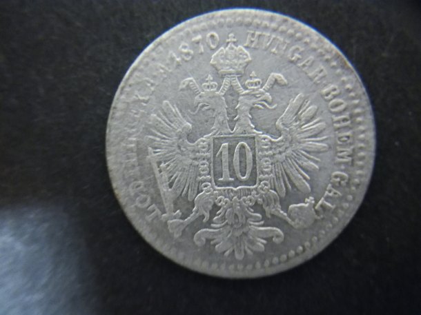 10 krejcar Franc Josef I. 1870