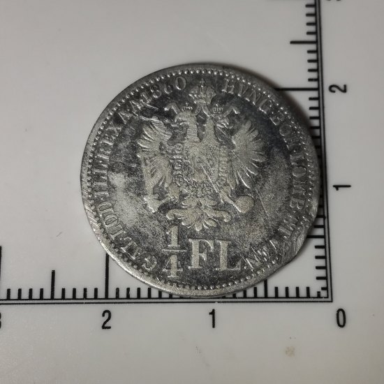 1/4 Florin - 1860 V