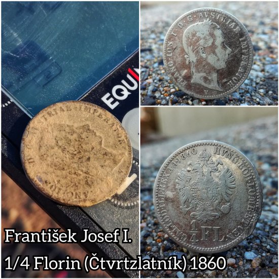 1/4 Florin - 1860 V