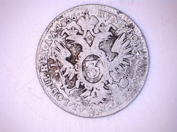 3 krejcárek 1836 A