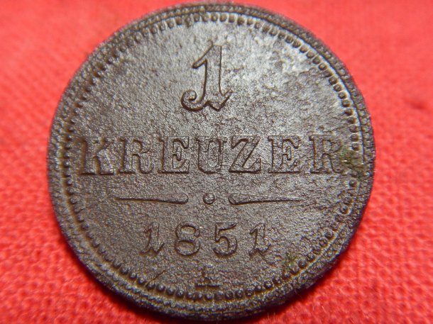 1 kreuzer 1851 A