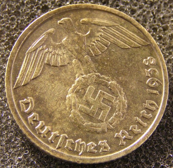 10 Pfennig 1938 A- Německo - Třetí říše (1933–1945) – 10 Pfennig (č. 2803)