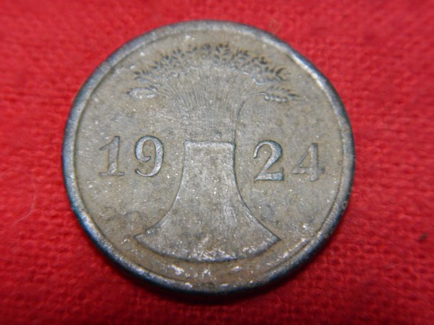 2 reich pfennig 1924