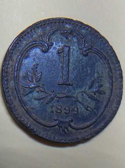 1 haléř 1899