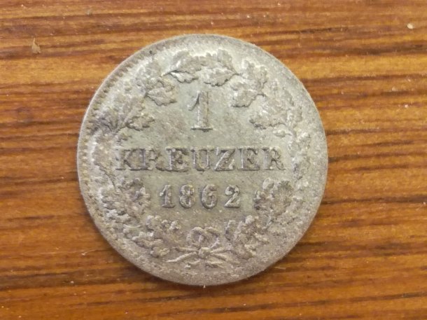 1 kreuzer 1862