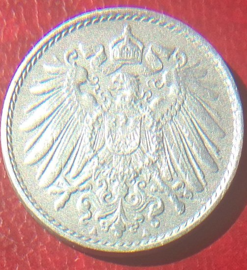 5 pfennig Wilhelm ll