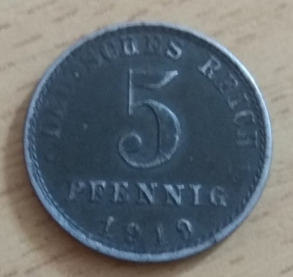 5 pfennig Wilhelm ll