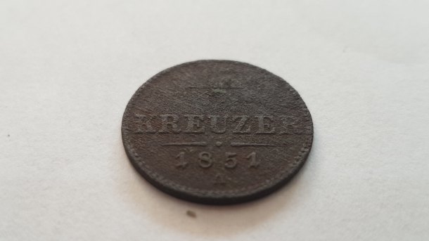 1/2 kreuzer 1851 A