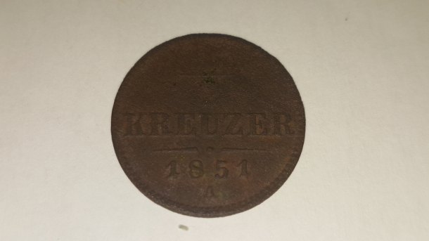 1/2 kreuzer 1851 A