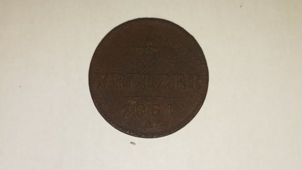 1/2 kreuzer 1851 A