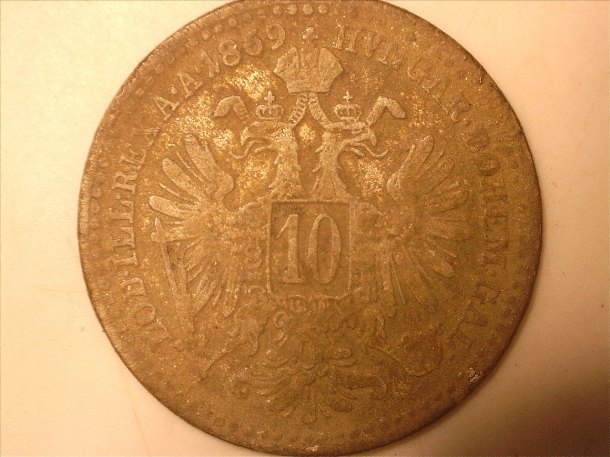 10 kreuzer 1869