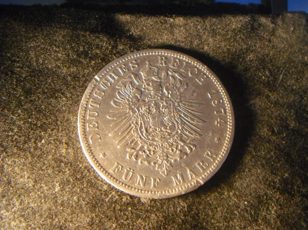 5 Marek 1874 A Berlin Wilhelm I.