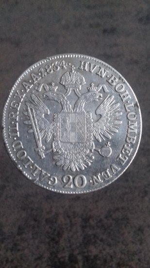 20 kreuzer František I. 1834