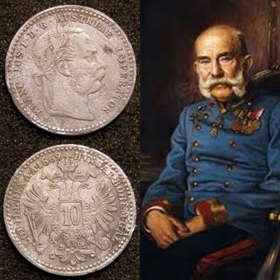 Mince č. 95: František Josef I. (1848–1916) – 10 Kreuzer (Desetikrejcar)