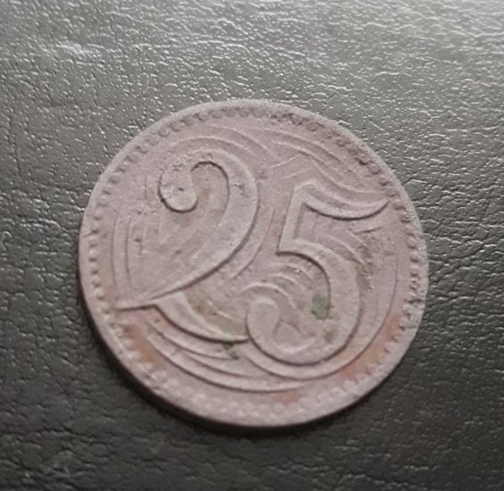 25 haléřů 1933(ČSR)