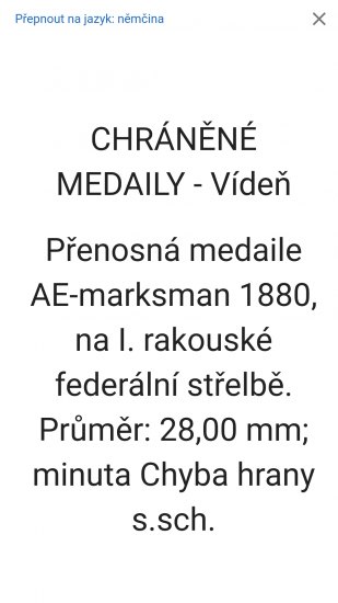 Vídeň 1880 střelci