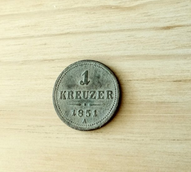 1 Kreuzer (Krejcar) 1851, A