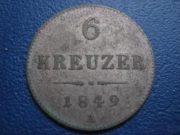 6 kreuzer 1849 A