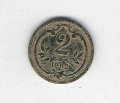 2 Heller (Dvouhaléř) 1902