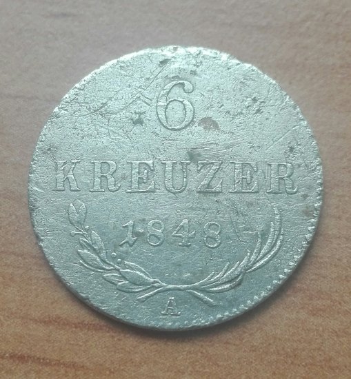 Ferdinand V.(1835-1848) 6krejcar 1848 A