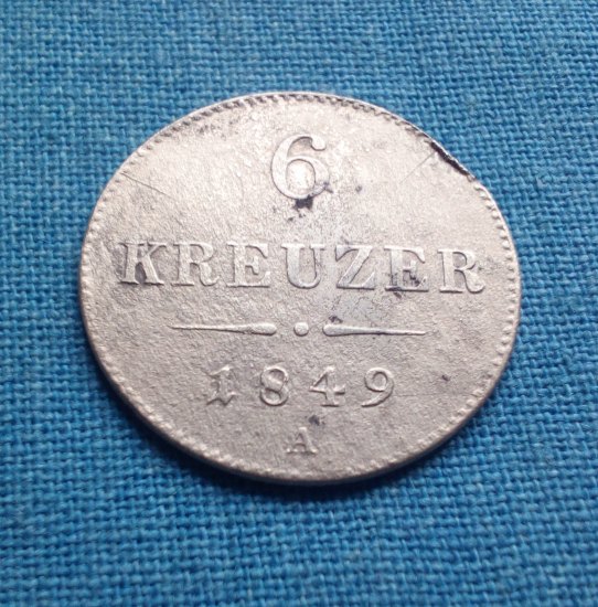 6 Kreuzer 1849 A