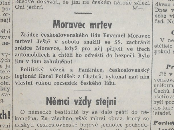 MLADÁ FRONTA 9 . KVĚTNA 1945