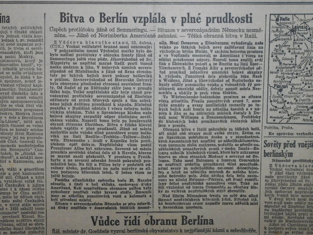 MLADÁ FRONTA 9 . KVĚTNA 1945