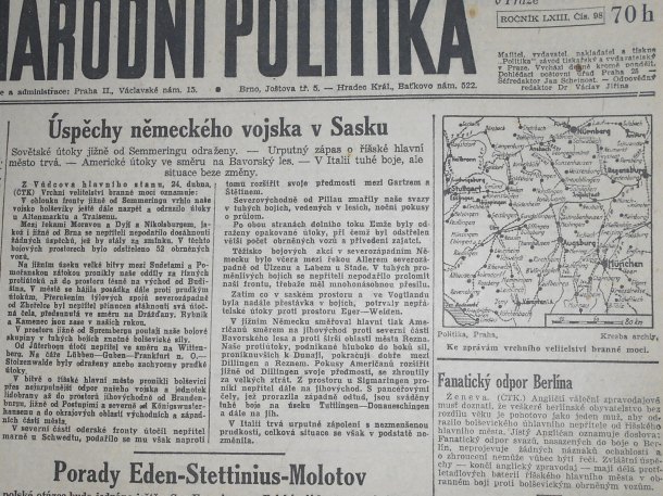 MLADÁ FRONTA 9 . KVĚTNA 1945