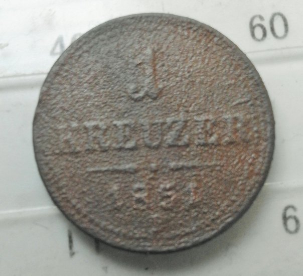 1 krejcar 1851