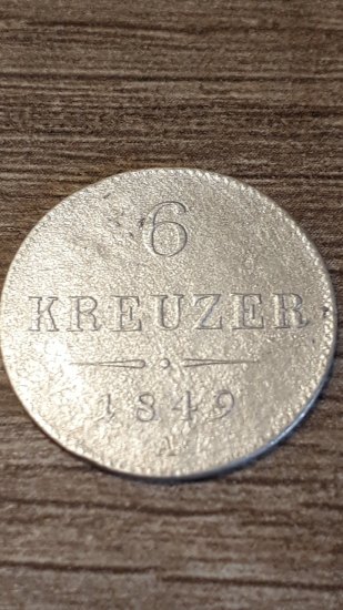 6 krejcar 1849A z louky