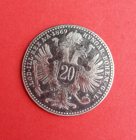 20 kreuzer 1869