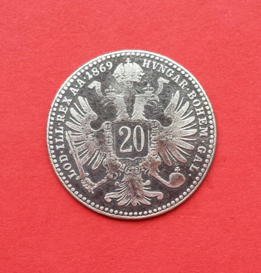 20 kreuzer 1869