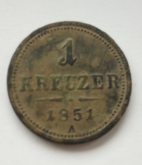 1 krejcar 1851