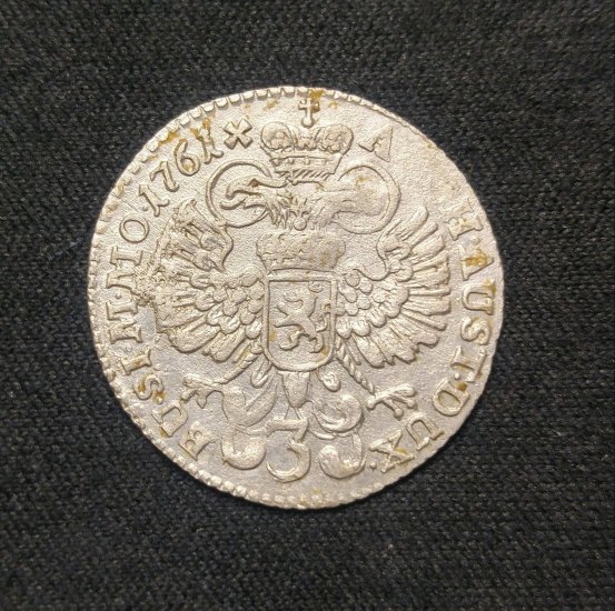 Lesní Maruš, 3 Kreuzer 1761, mincovna Praha