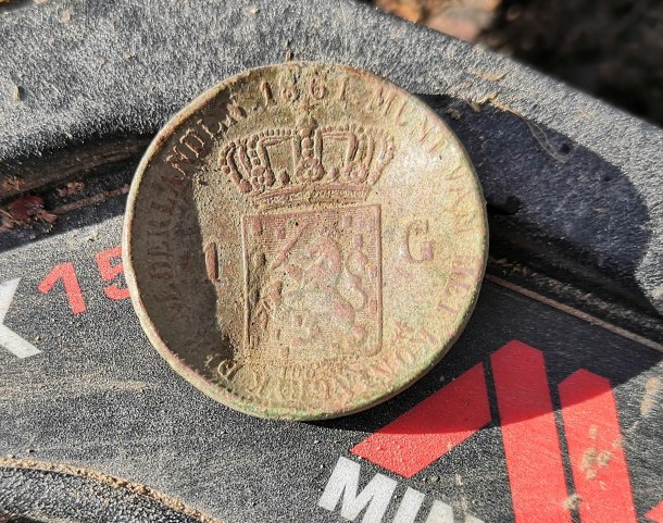 1 Gulden - Willem III 1861 - měď !!!