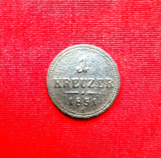 1 KREUZER 1851A