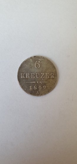 6 Kreuzer 1849 A