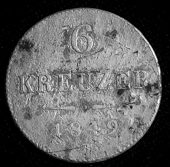 6 kreuzer 1849 B