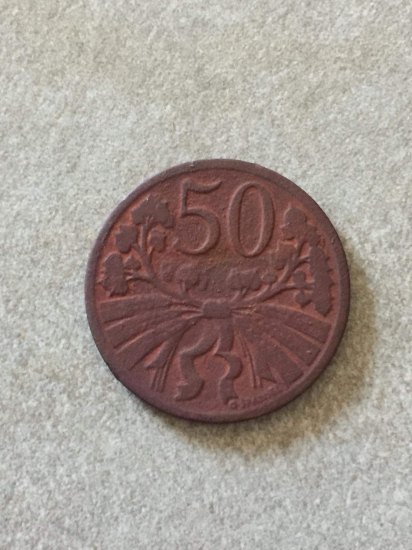 50 haléřů 1922